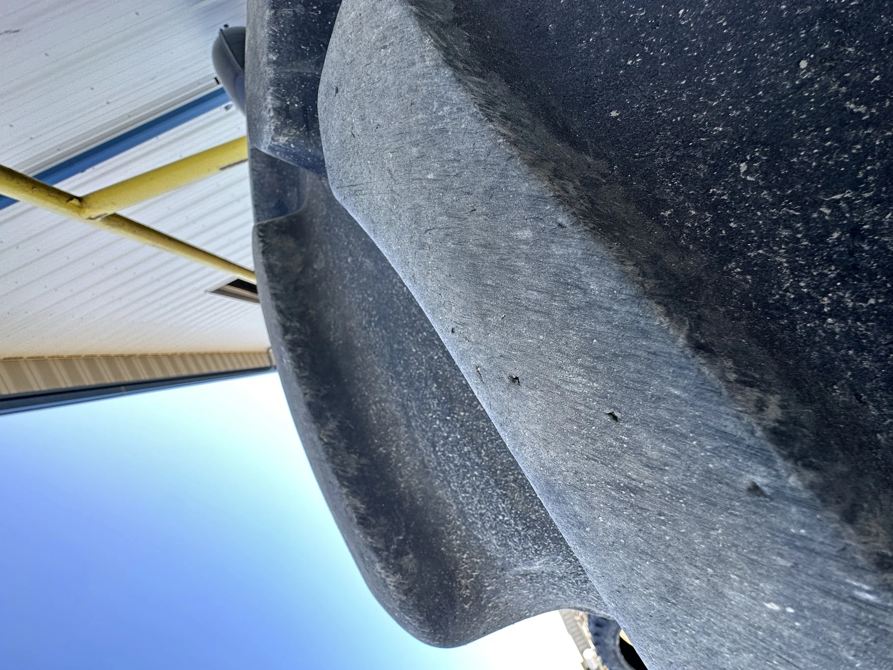 Used 87% 650/85R38 Firestone Radial Deep Tread 23 R-1W 173B TL on a 23 X 38 John Deere Yellow 20 Bol image 8