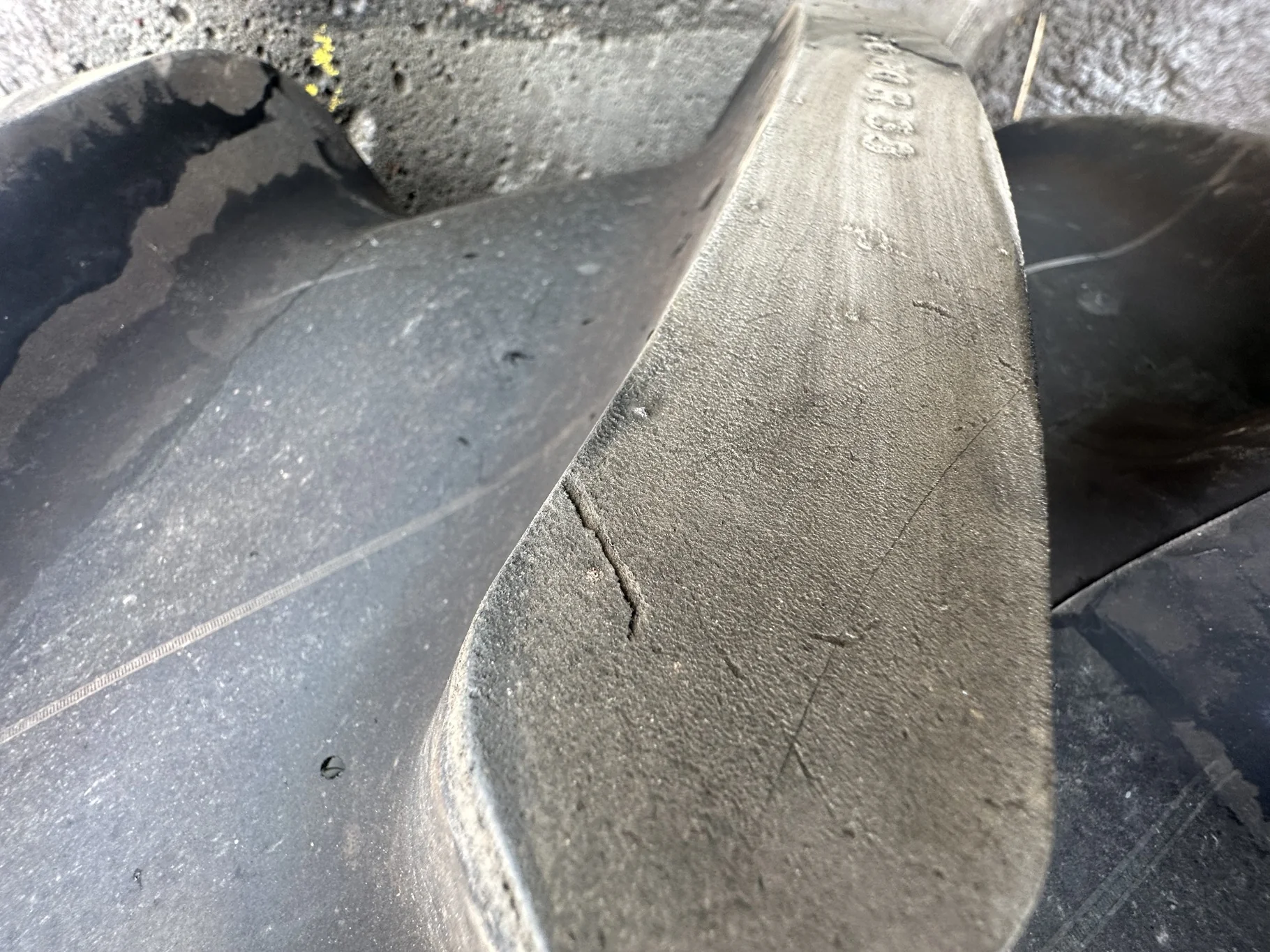 Take Off 520/70R38 Michelin OmniBib R-1W 150D TL on18 X 38 Fendt Red 8-10.82 (.937) Dual Wheel image 6