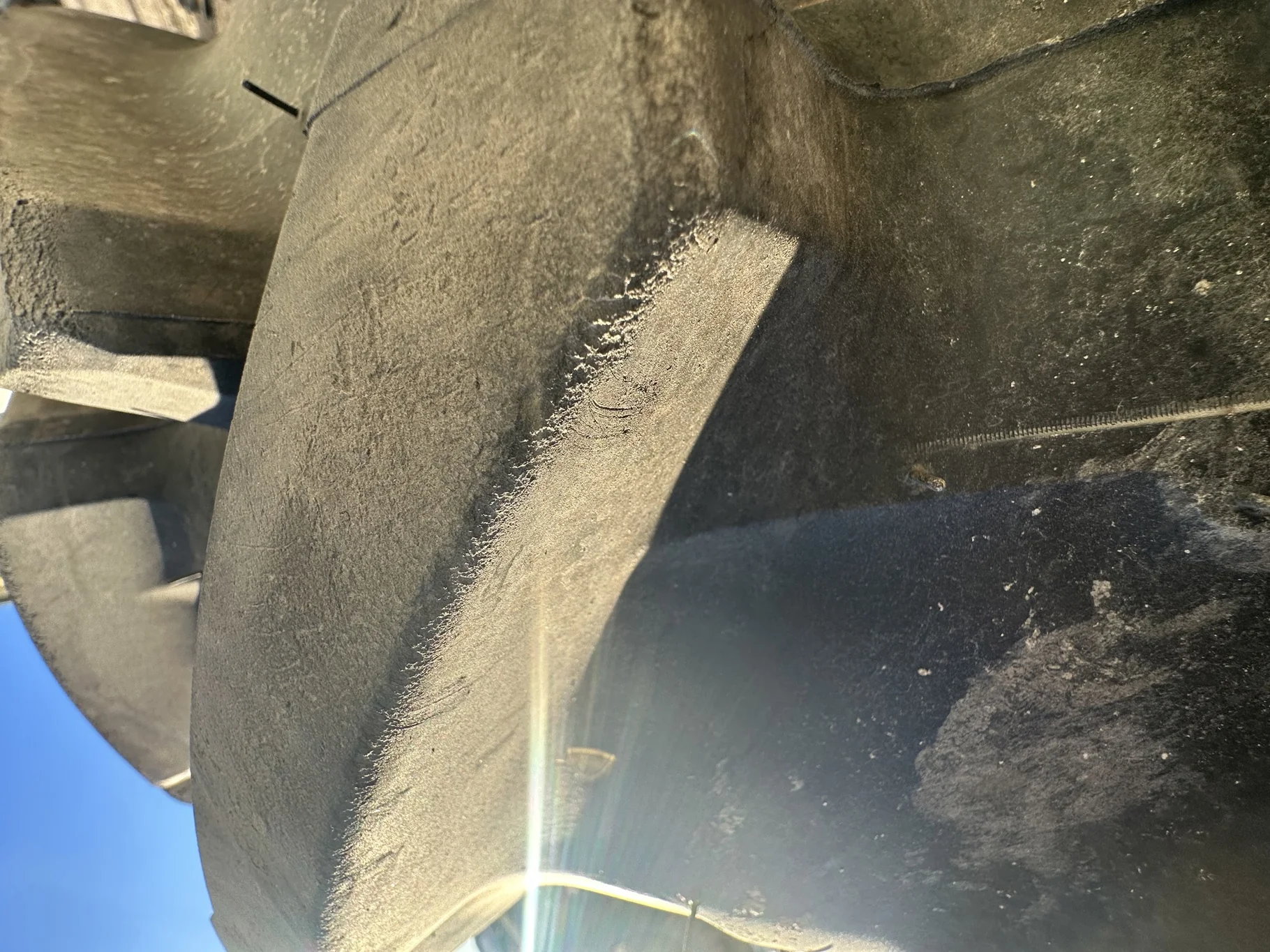 Used 98% 380/85R30 (14.9R30) Michelin AgriBib 2 R-1W (140A8/140B) TL on a 12 x 30 Case Silver Waffl image 9