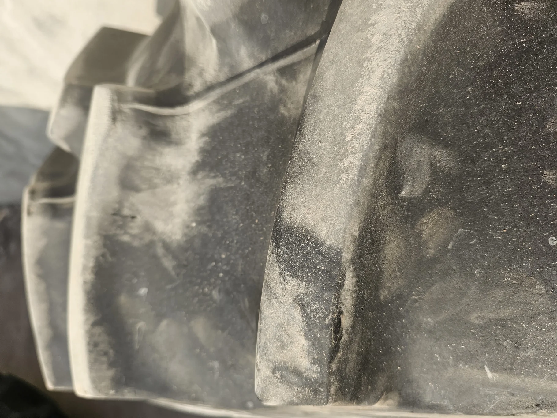 USED 90% 14.9-24 Firestone Super All Traction II 8 Ply on 12 X 24 JD Yellow Swather Duals   (S image 4