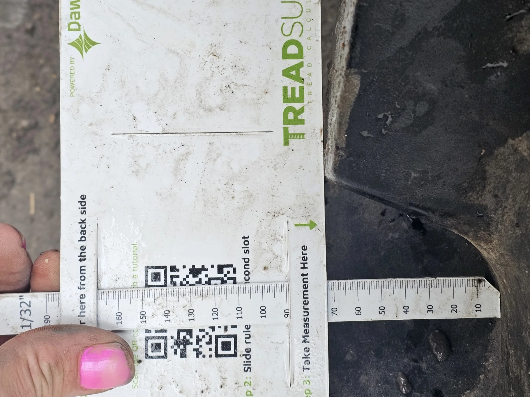 Used 85% 650/85R38 Goodyear Optitrac 173B R-1W TL on a 23 x 38 JD 10 Bolt Outside Dolly Dual Wheel image 8
