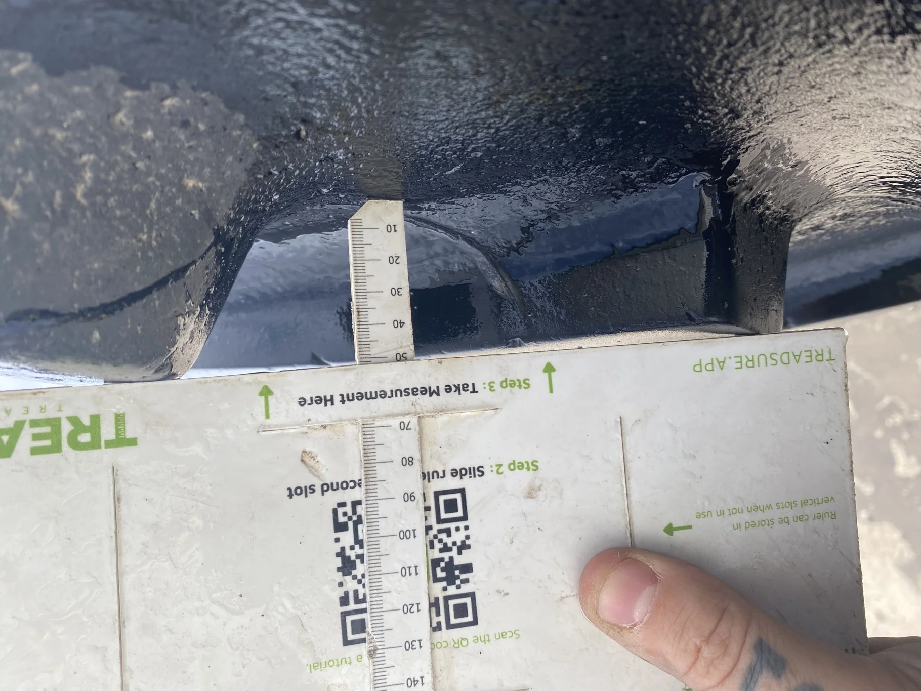 USED 65% IF10/65R46 Mitas SFT (183D) R-1W TL 25 x 46 John Deere Yellow 12 Bolt (.906) Sprayer Stub image 4