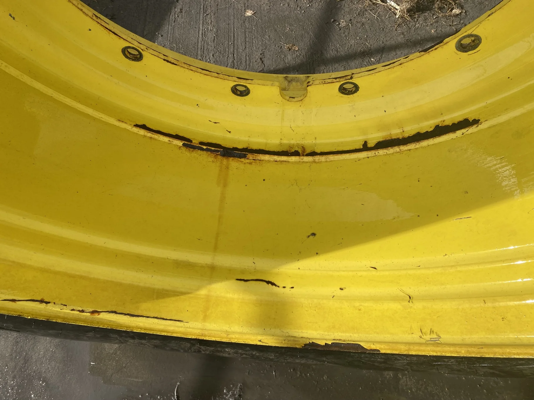 USED 65% IF10/65R46 Mitas SFT (183D) R-1W TL 25 x 46 John Deere Yellow 12 Bolt (.906) Sprayer Stub image 5