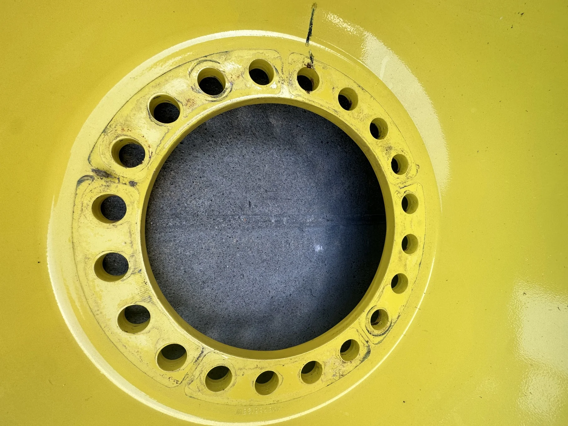 Used 90% 520/85R42 Firestone Radial All Traction 23 R-1 157B TL on 18 x 42 JD 20 Bolt Inside Dolly image 4