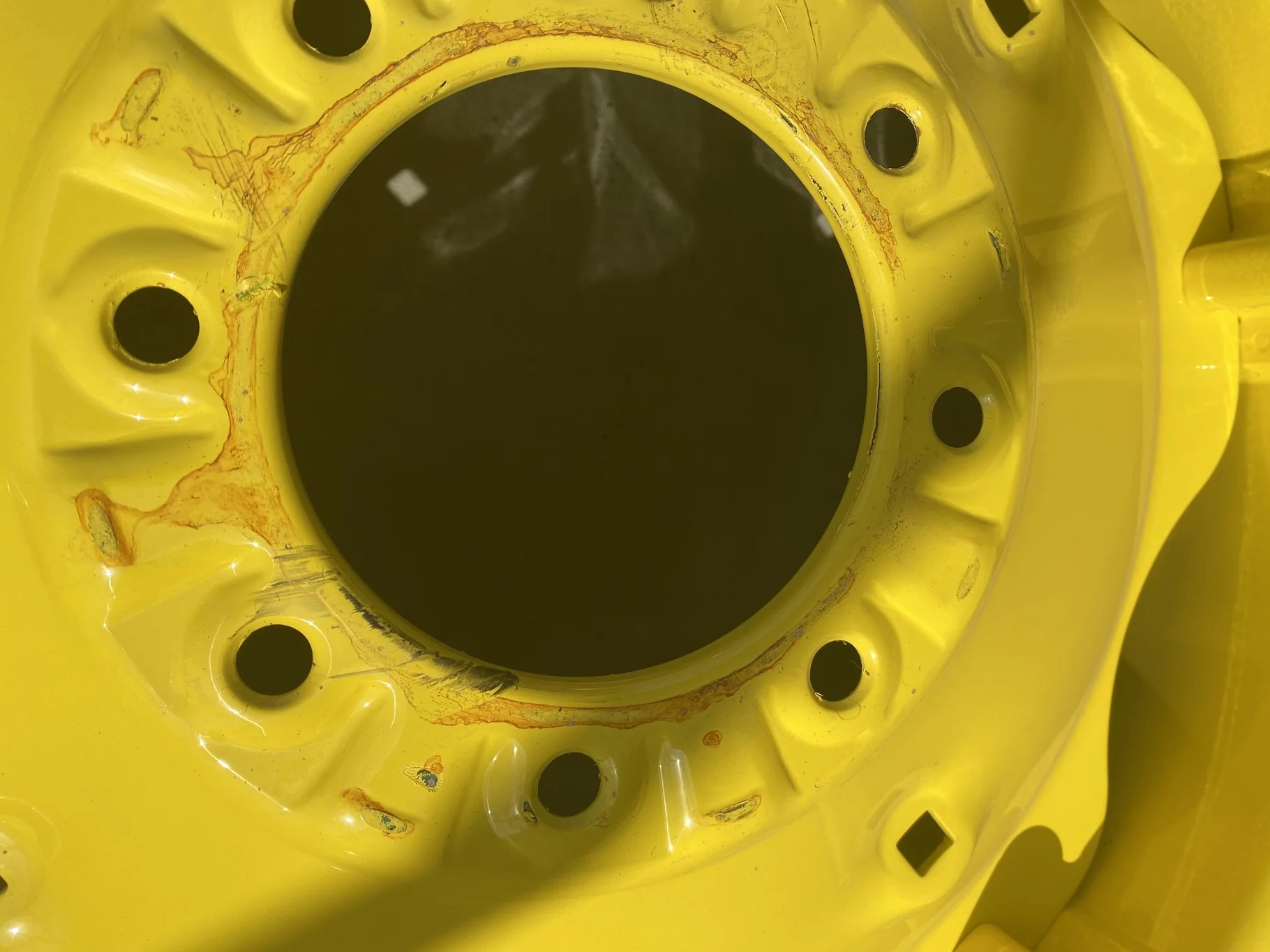 Take-Off 13.6-28/6 Titan Hi-Traction Lug TL R-1 on 11 X 28 8-8-6.023 6 Loop Formed JD Yellow Wheel image 9