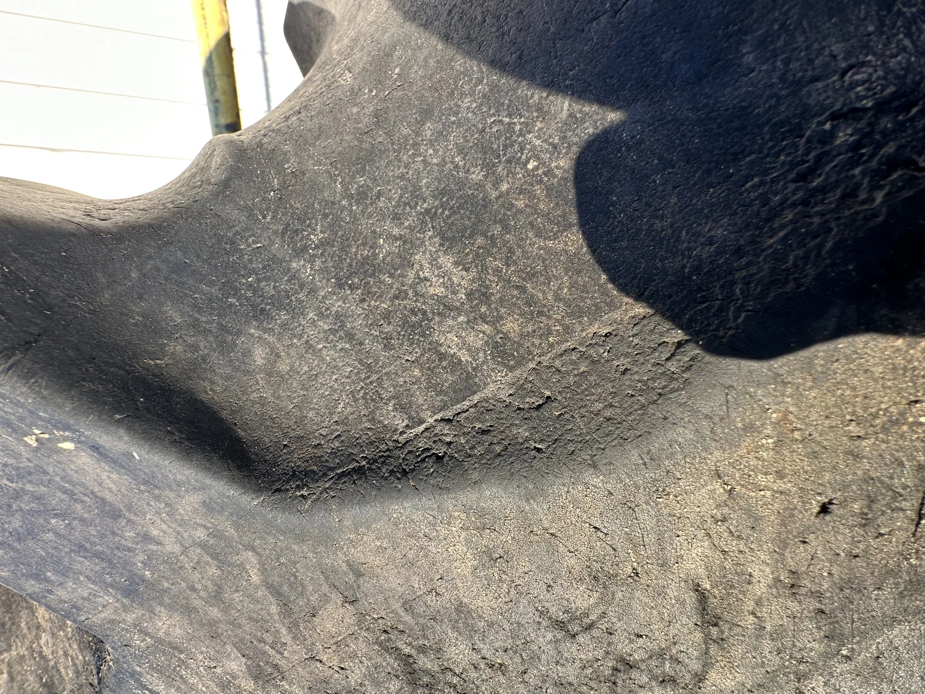 Used 65% 520/85R42 Firestone Radial Deep Tread 23 R-1W (157B) TL on 18 x 42 John Deere Yellow 12 Bo image 7