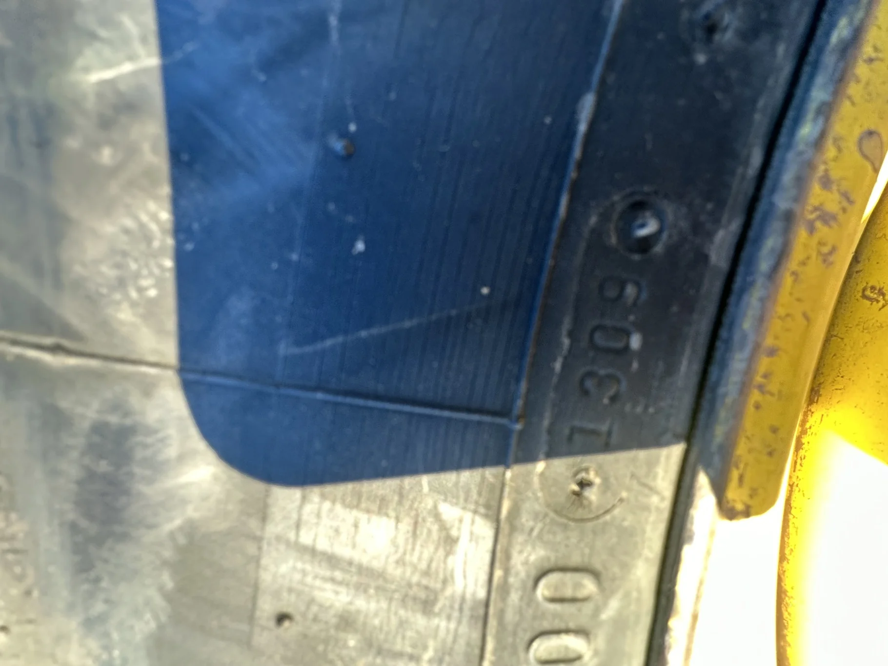 Used 65% 520/85R42 Firestone Radial Deep Tread 23 R-1W (157B) TL on 18 x 42 John Deere Yellow 12 Bo image 9