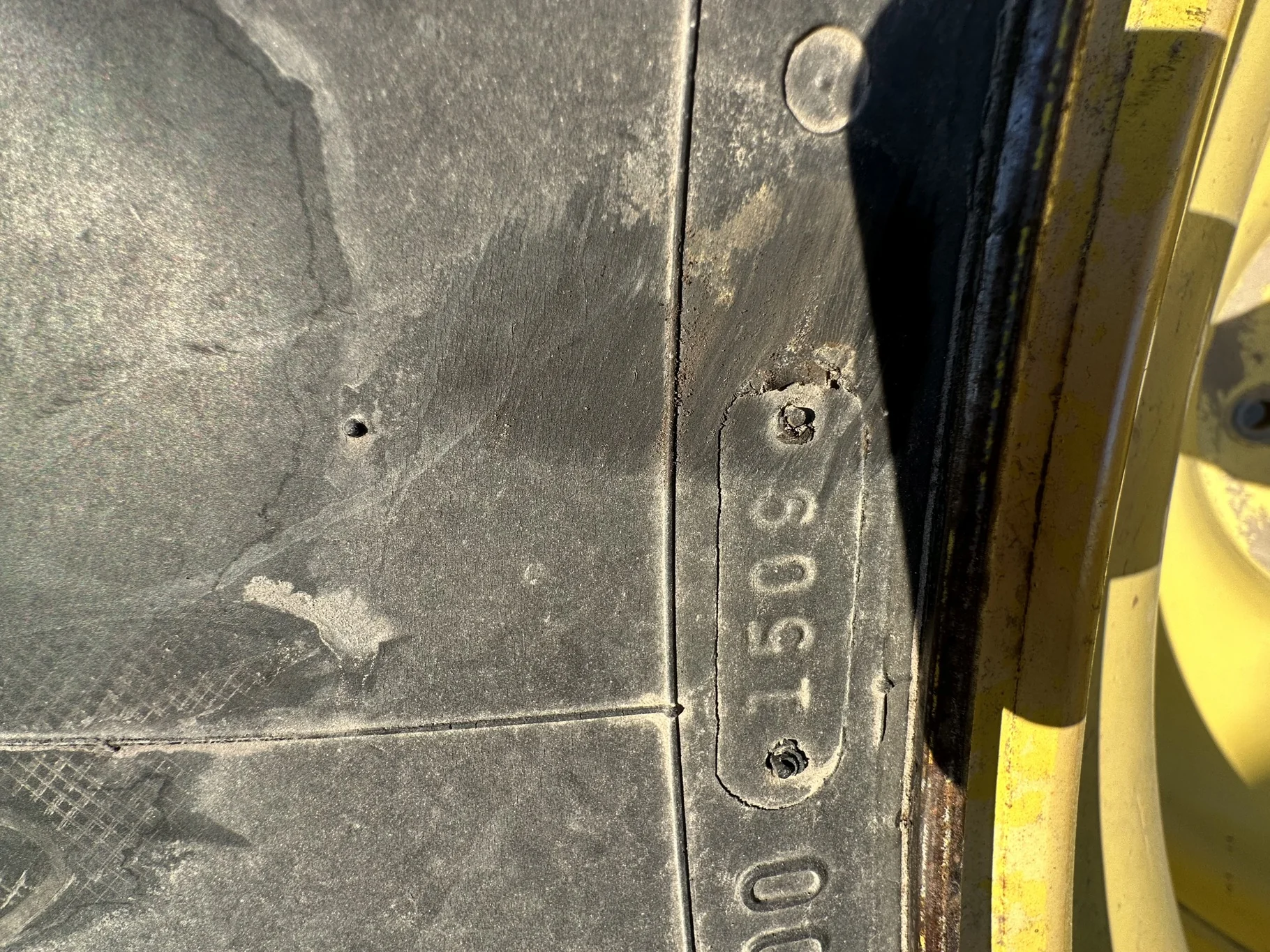 Used 70% 520/85R42 Firestone Radial Deep Tread 23 R-1W 157B TL on 18 x 42 John Deere Yellow 10 Bolt image 8