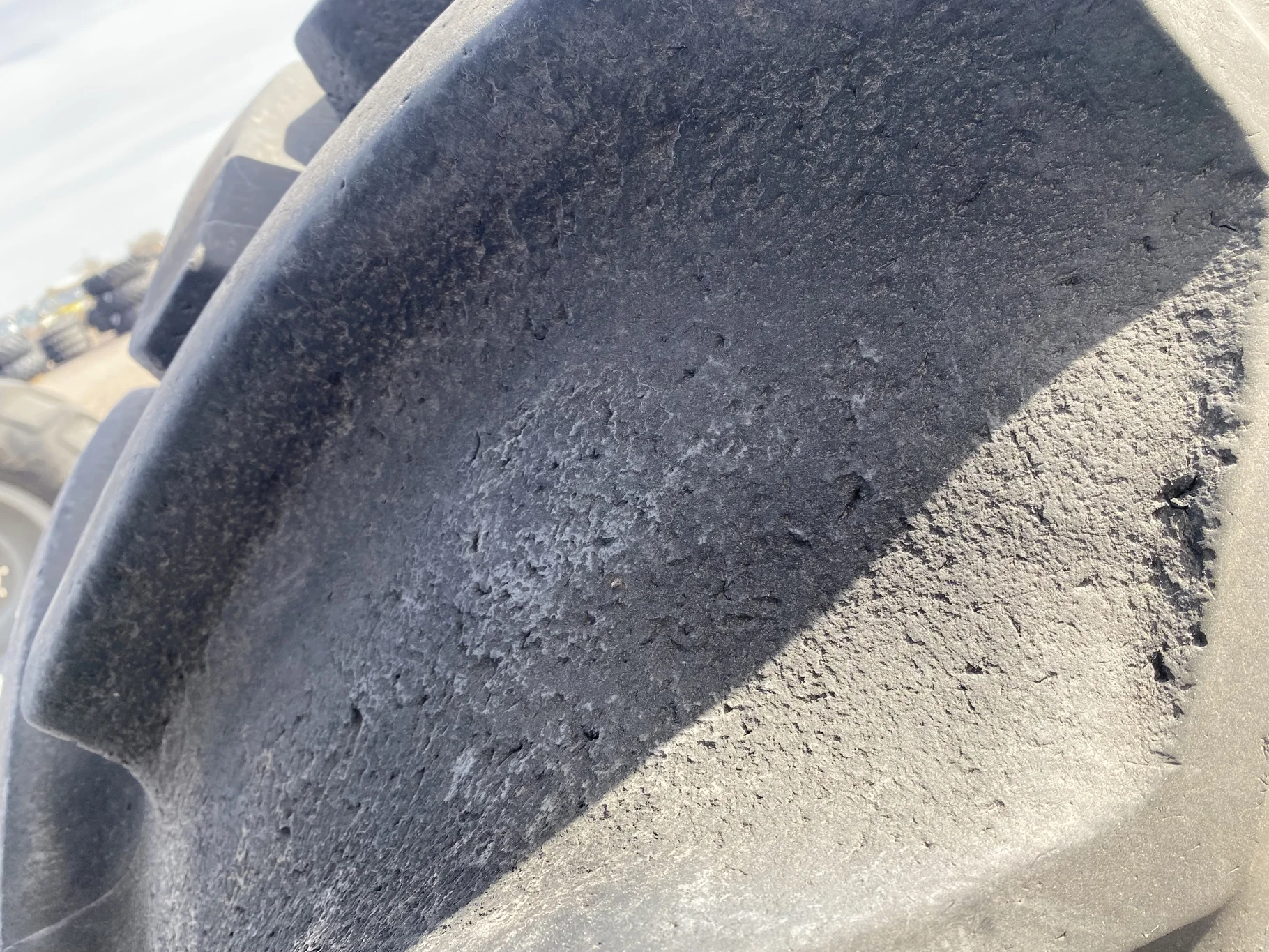 Used 80% 710/70R38 Goodyear Optitrac DT824 on a 23 x 38 Rogator 12 Bolt Sprayer Wheel (12-15.748-13. image 5