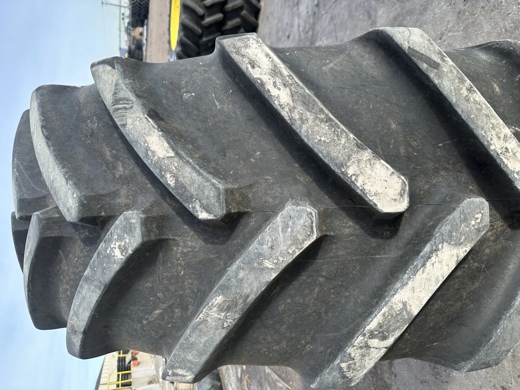 Used 85% IF650/65R38 Michelin AxioBib R-1W (169D) TL on a 23 x 38 Agco Gray Front Rim (12-16.732-14. image 4