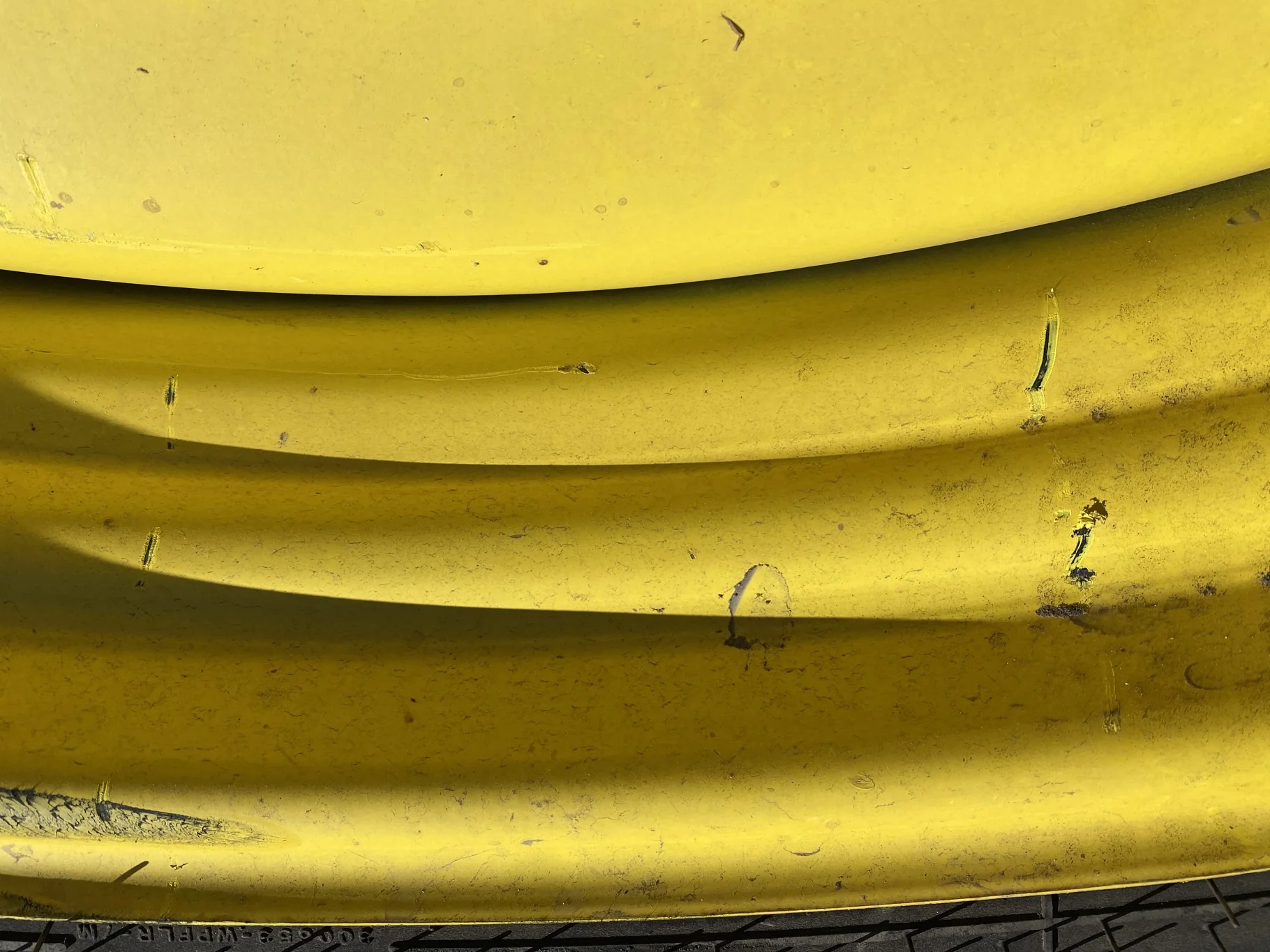 Used 65% 380/90R50 Goodyear DT800 R-1W (151A8) TL on a 12 x 50 JD Yellow 5/8" 12 Bolt (.938) S image 6