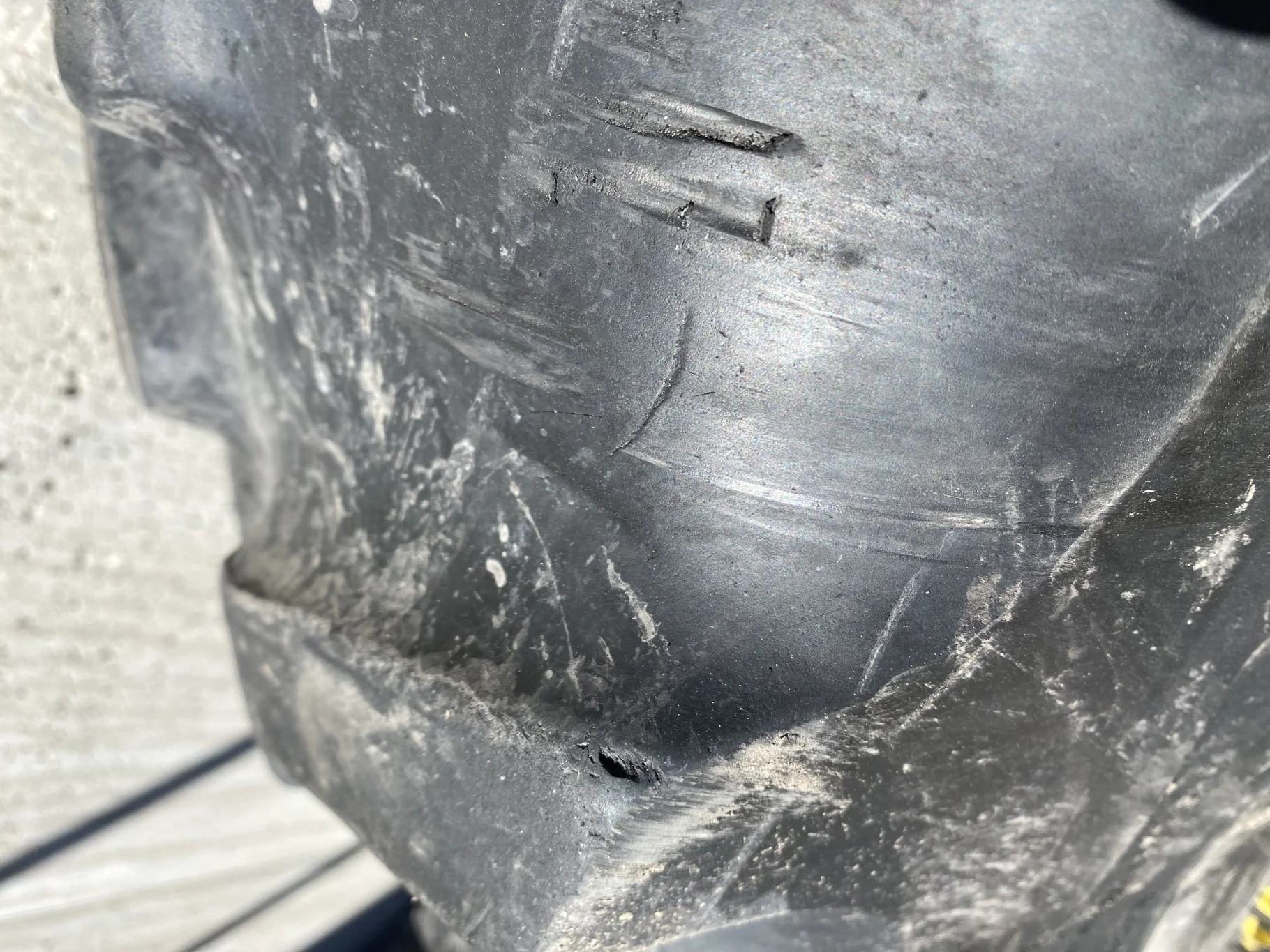 Used 50% 380/85R34 Goodyear Ultra Torque DT 712(137A8) R-1 TL on a 13 x 34 JD Yellow 10 Bolt image 8