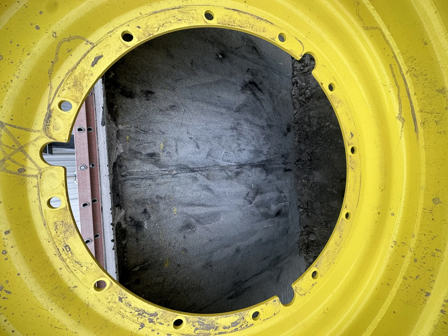 Used 90% 480/80R50 Mitas AC85 R-1W 159B TL on a 15 x 50 JD Yellow 12 Bolt Stub Disc (12-32.047 image 3