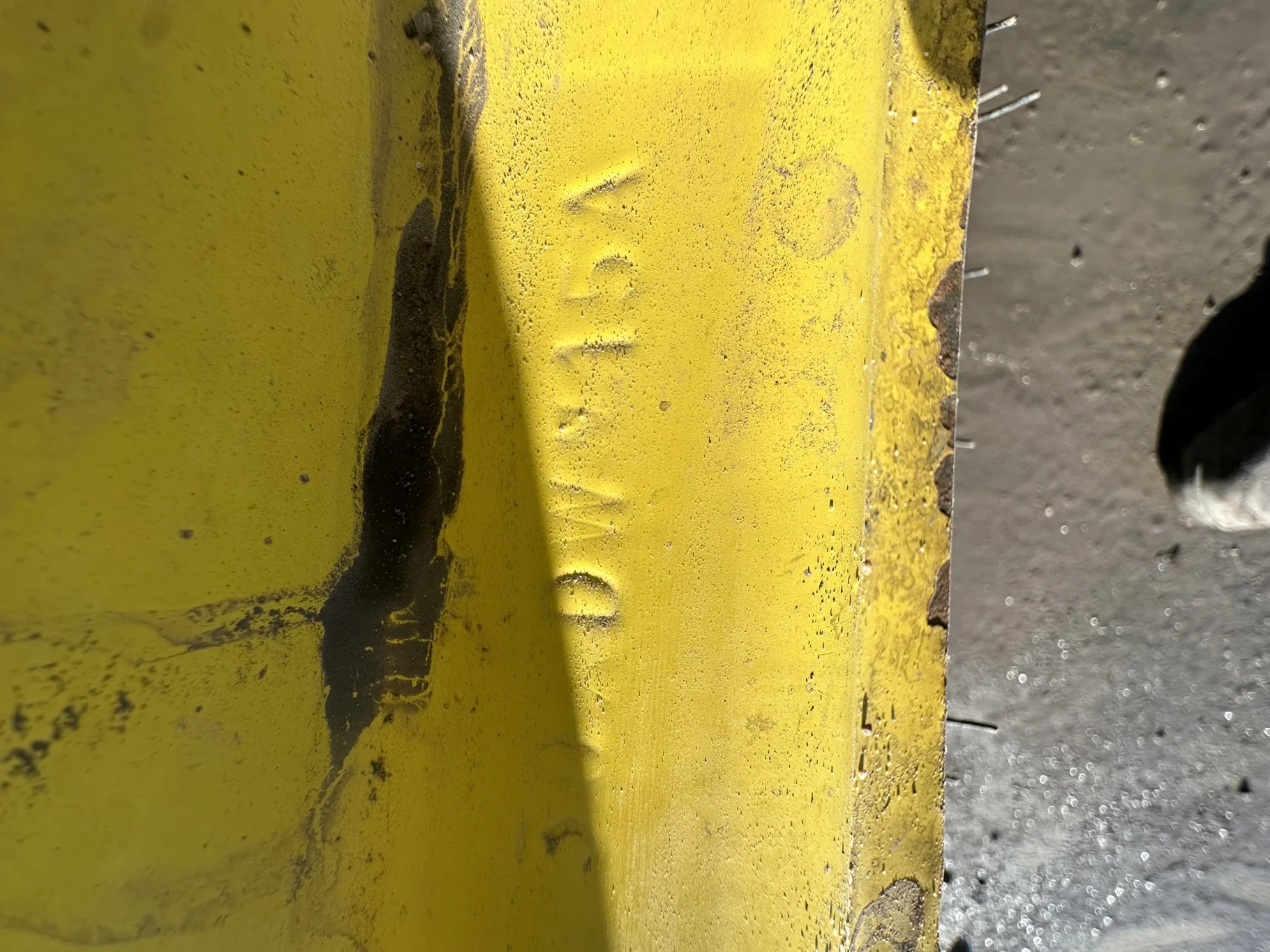 Used 90% 420/90R30 Firestone Radial All Traction FWD R-1 142B TL on a 15 x 30 JD Yellow Waffle image 7