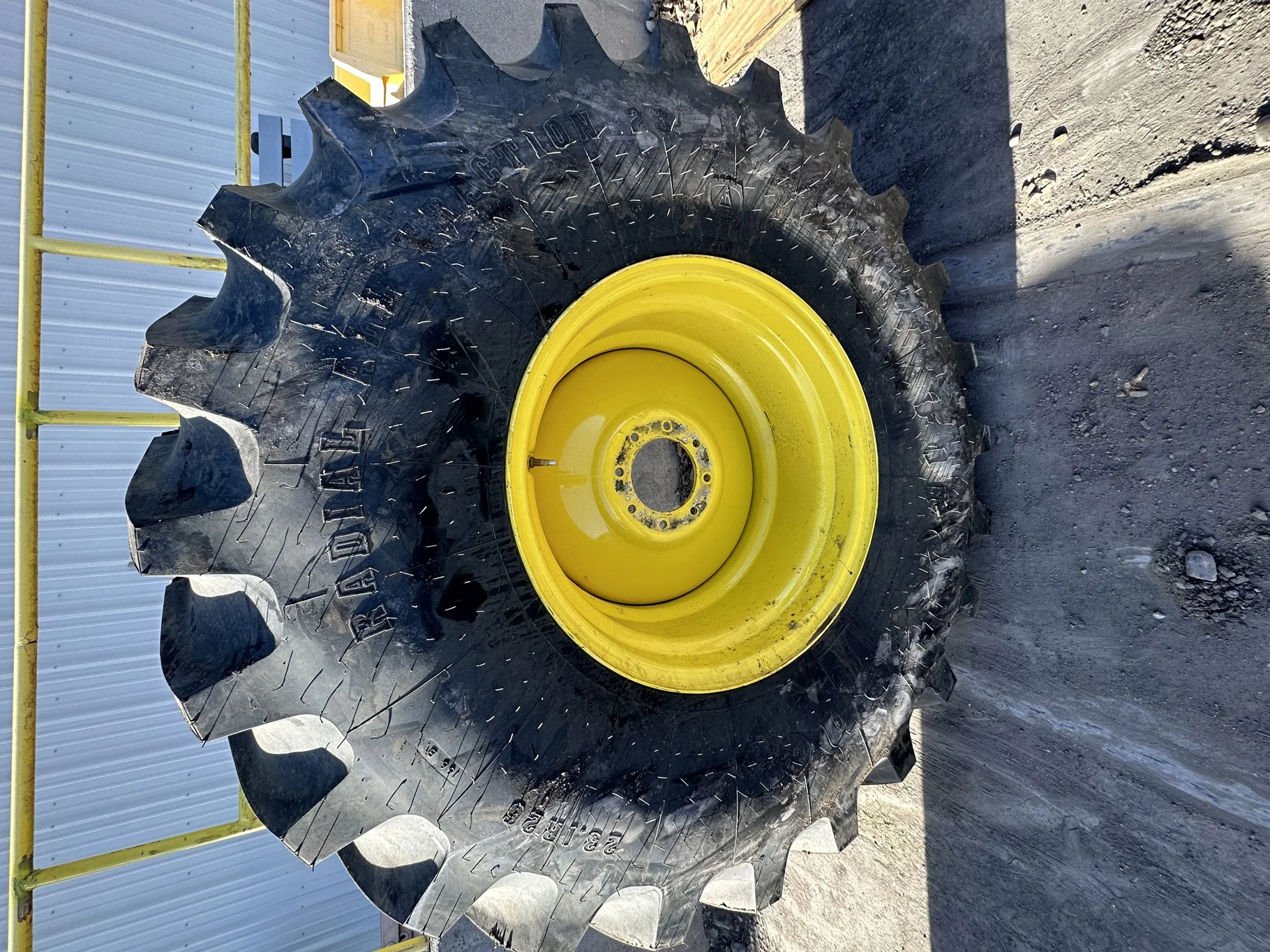 Take Off 23.1R26 Firestone Radial All Traction 23 R-1W 166B TL - (Slight Road Wear) Mounted on a image 2