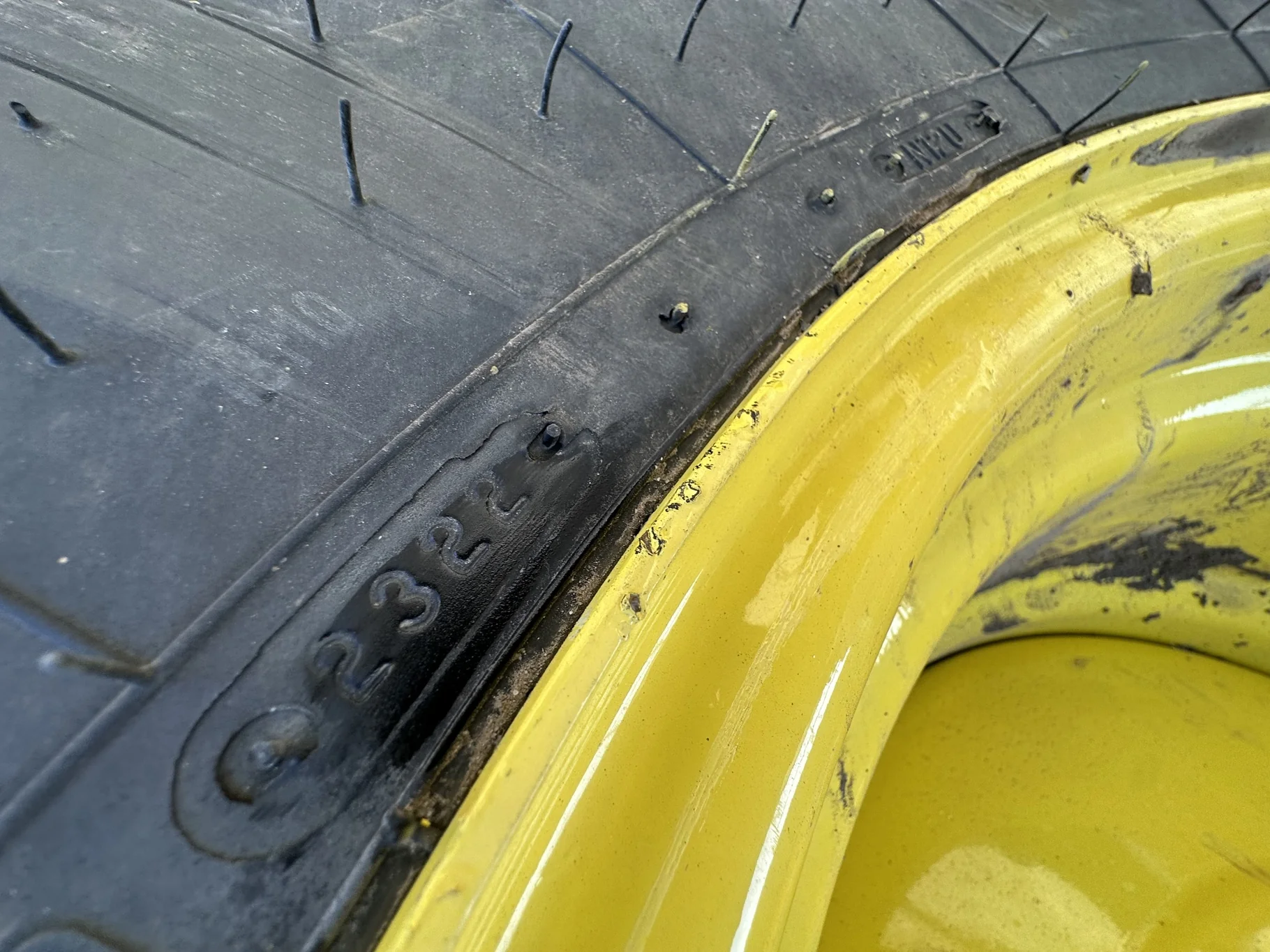 Take Off 23.1R26 Firestone Radial All Traction 23 R-1W 166B TL - (Slight Road Wear) Mounted on a image 8