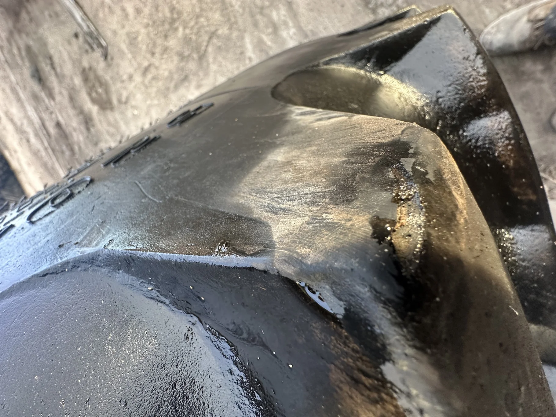 Used 85% 520/85R42 Goodyear Ultra Torque Radial R-1 (157A8) (Lug cuts, stubble) TL on a 18 x 42 JD Y image 7