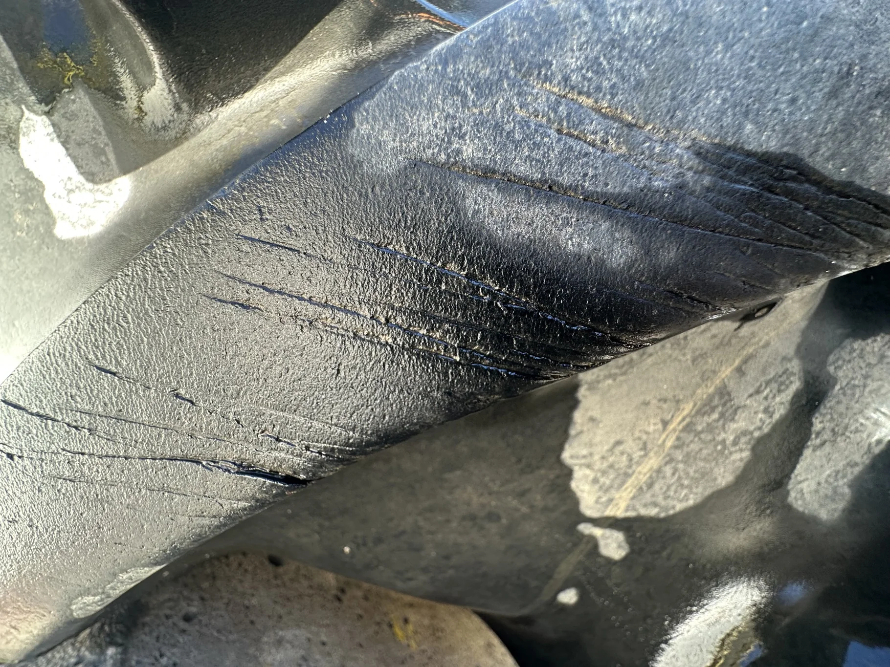 Used 85% 380/90R46 (14.9R46) Mitas AC85 149A8/149B TL on a 13 x 46 JD Yellow 8 Bolt (.937) Stu image 4