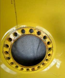 Take Off 650/85R38 Alliance Agri Star II 173D TL on a 23 X 38 JD Yellow 20 Bolt (.938) Inside image 2