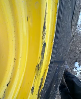 Take Off 650/85R38 Alliance Agri Star II 173D TL on a 23 X 38 JD Yellow 20 Bolt (.938) Inside image 5
