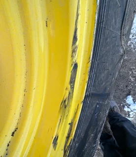 Take Off 650/85R38 Alliance Agri Star II 173D TL on a 23 X 38 JD Yellow 20 Bolt (.938) Outside image 5