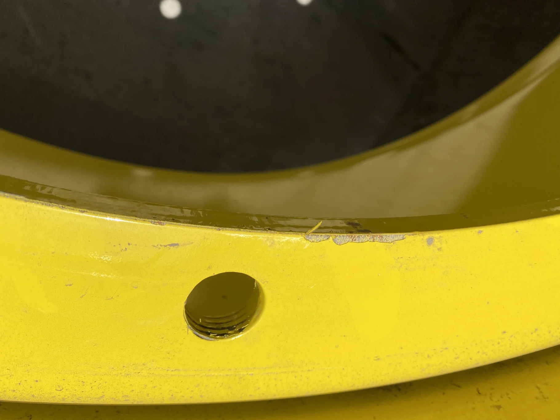 Take Off 600/65R38 Continental TractorMaster R-1W 153D  TL on a 18 X 38 JD Yellow 12 Bolt (.93 image 8