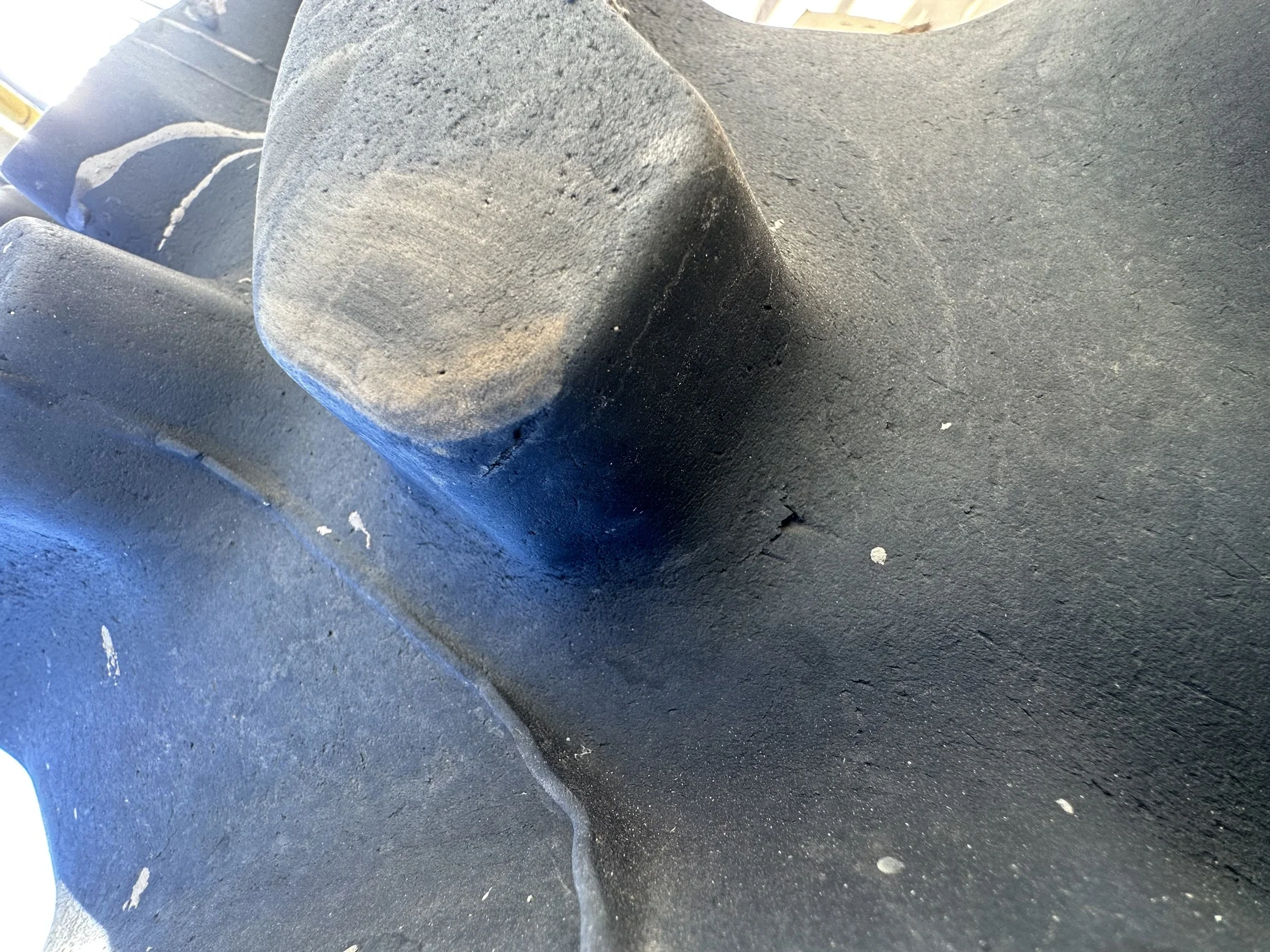 Used 95% VF380/105R50 Firestone Radial All Traction RC R-1W 179D TL on 13 x 50 John Deere Yellow 12 image 7