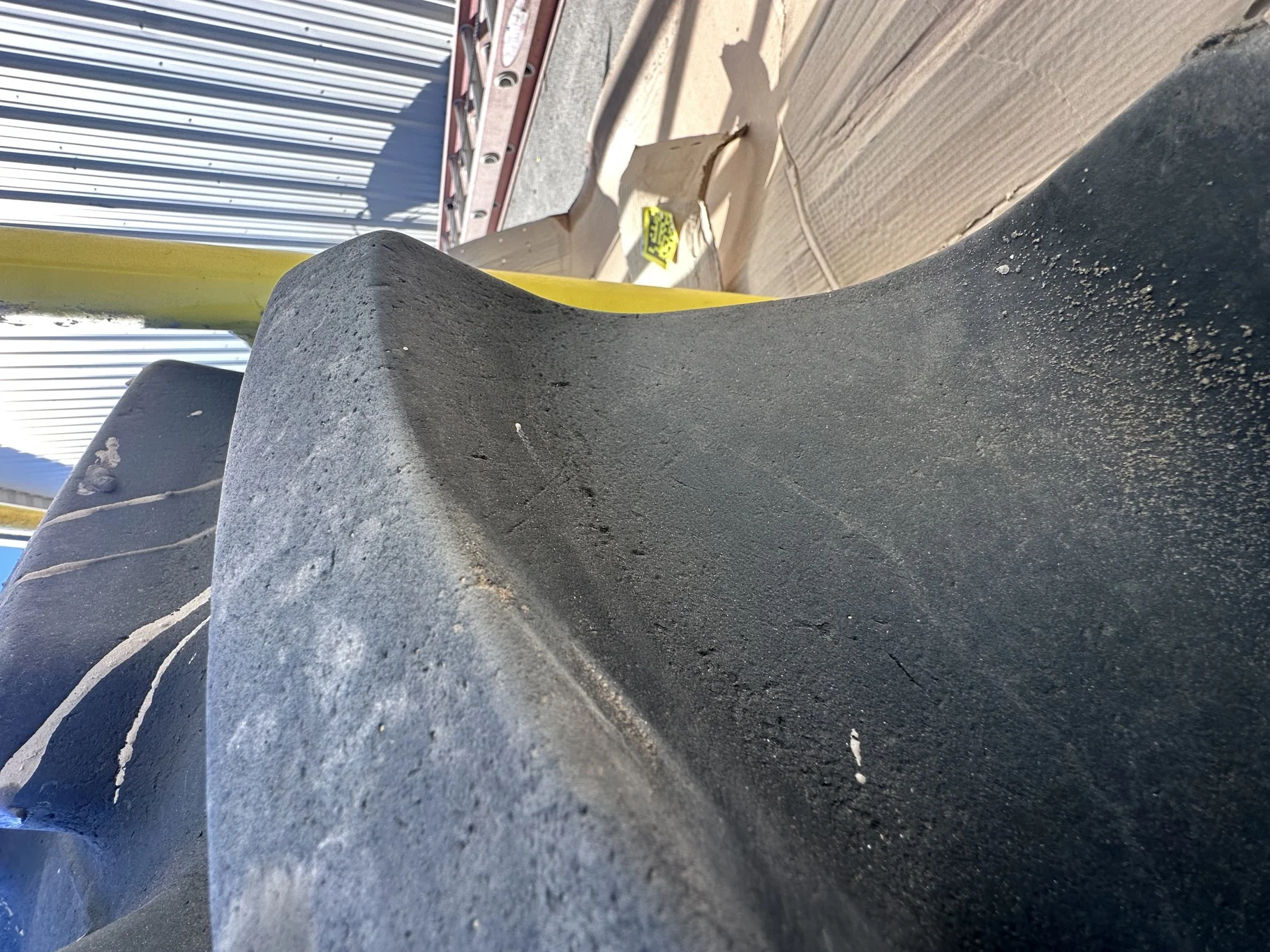 Used 95% VF380/105R50 Firestone Radial All Traction RC R-1W 179D TL on 13 x 50 John Deere Yellow 12 image 8