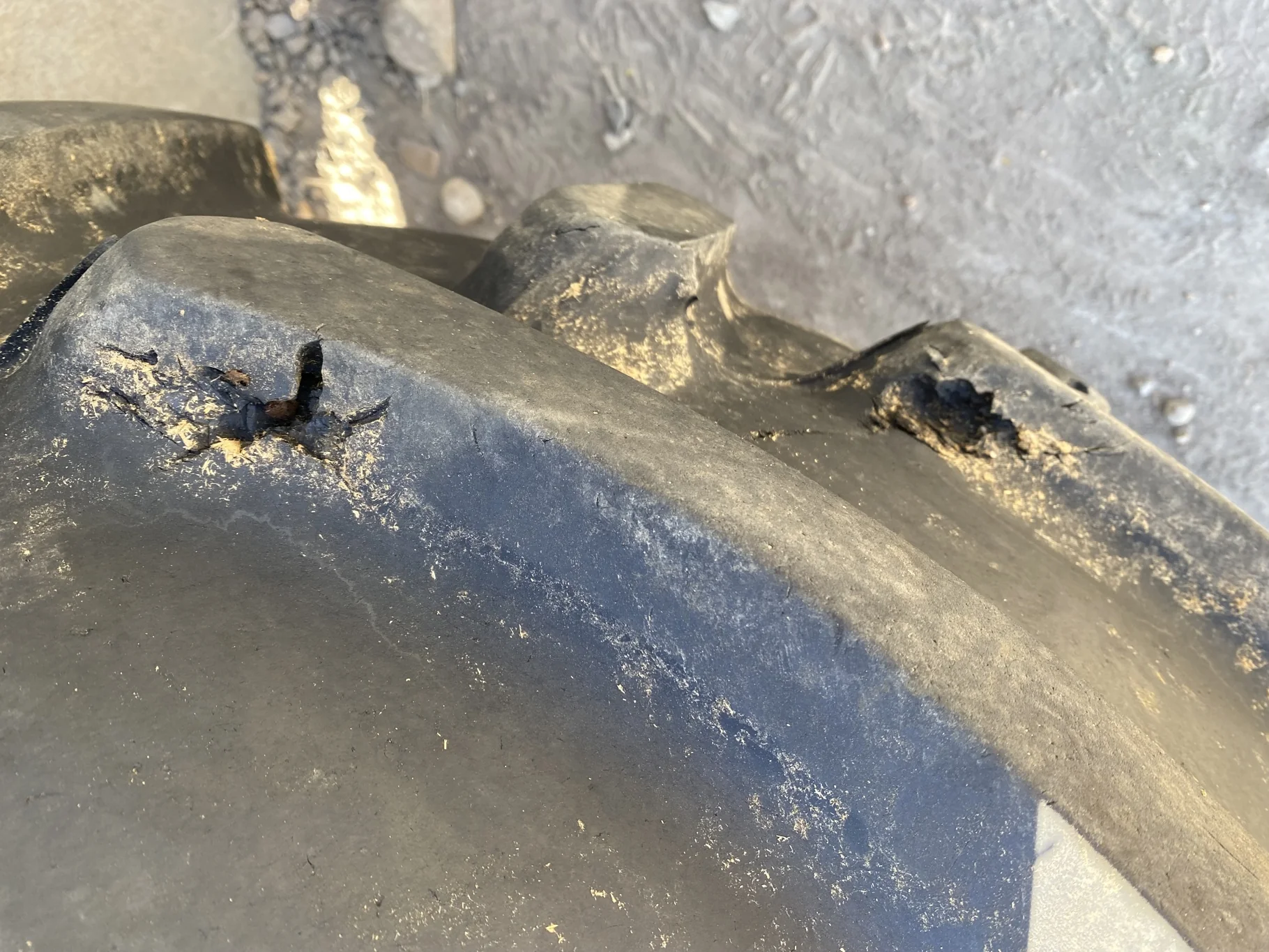 Used 75% 460/85R34 Firestone Performer 85 Extra R-1W (147D) TL on a 15 x 34 Manheim stub disc wheel image 6