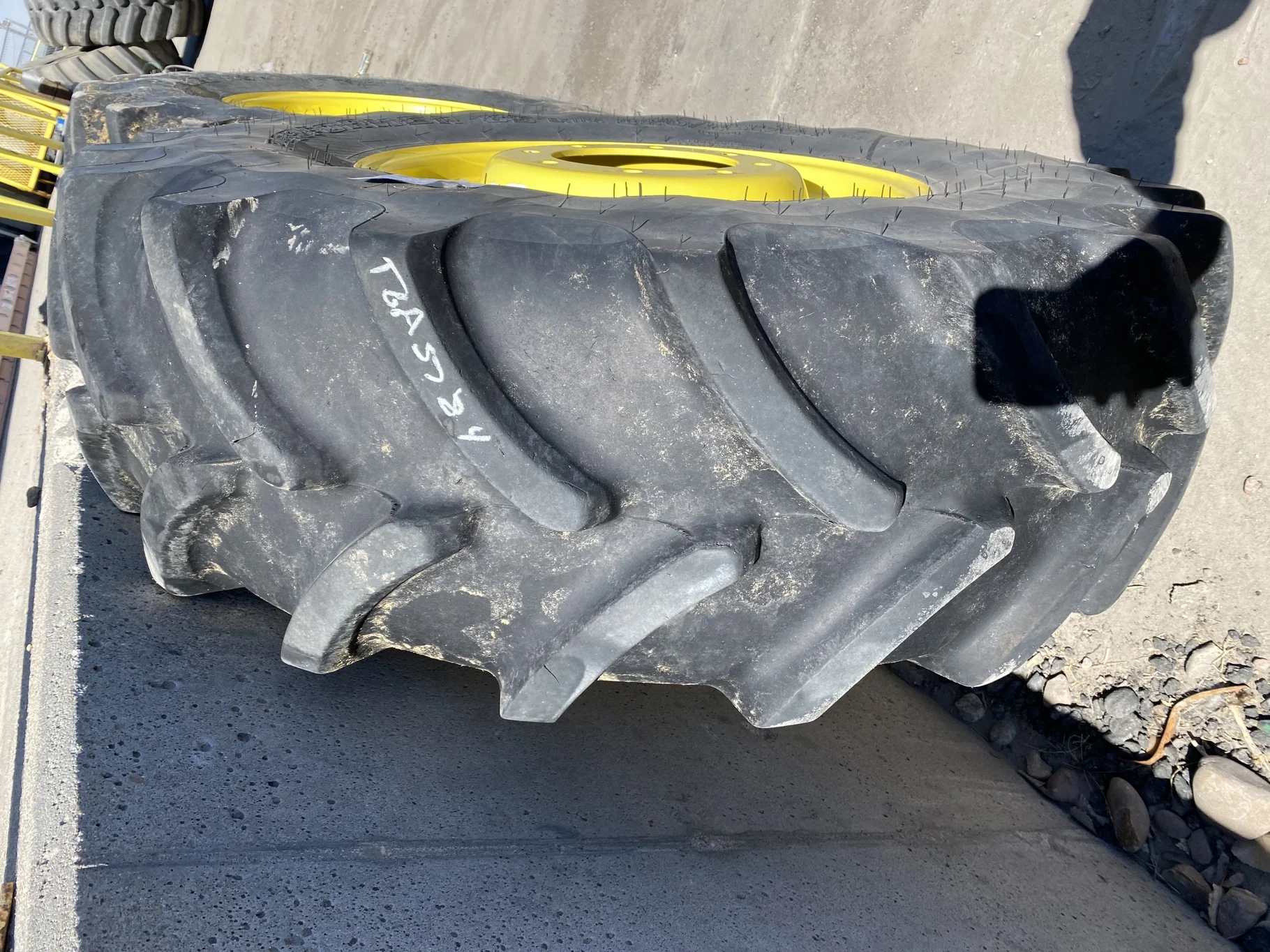 Used 85% 380/85R24 Firestone Performer 85 Extra R-1W 131D on a 12 x 24 Waffle Wheel (2 Bolt) with image 4