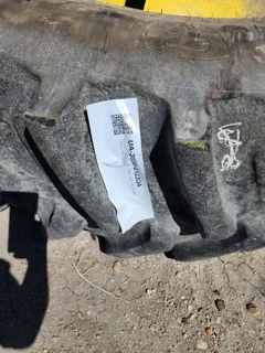 Used 80% 580/85R42 Firestone DT on 18 x 42 10 Bold JD Outside Dolly Dual