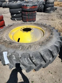Used 80% 580/85R42 Firestone DT on 18 x 42 10 Bold JD Outside Dolly Dual image 12