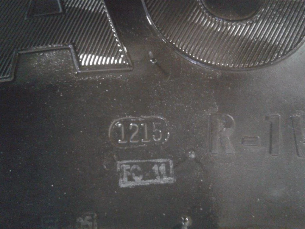 Used 90% 380/95R38 Mitas AC85 R-1W 147D on a 12 x 38 CIH Waffle Rim with 12 Bolt Center image 4