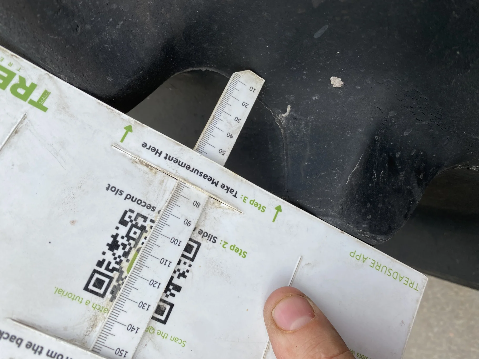 Used 90% 480/95R50 Goodyear Optitrac DT800 on 15 x 50 JD Stub Disc (164A8) (Lug Stubble, Paint Spots image 4