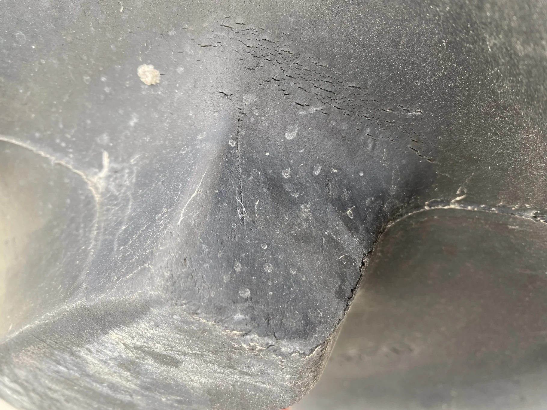 Used 90% 480/95R50 Goodyear Optitrac DT800 on 15 x 50 JD Stub Disc (164A8) (Lug Stubble, Paint Spots image 5