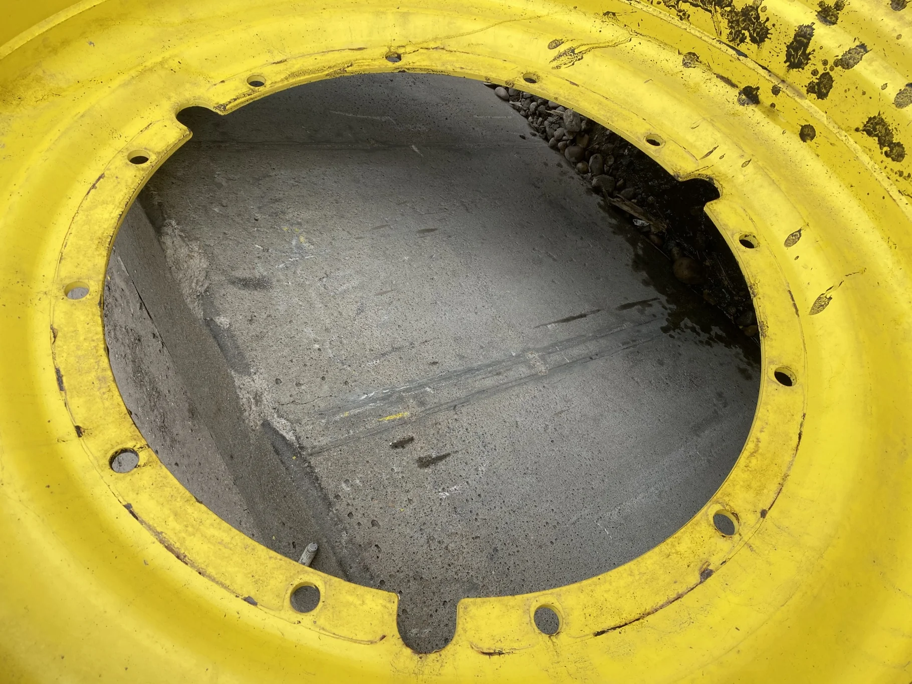 Used 90% 480/95R50 Goodyear Optitrac DT800 on 15 x 50 JD Stub Disc (164A8) (Lug Stubble, Paint Spots image 6