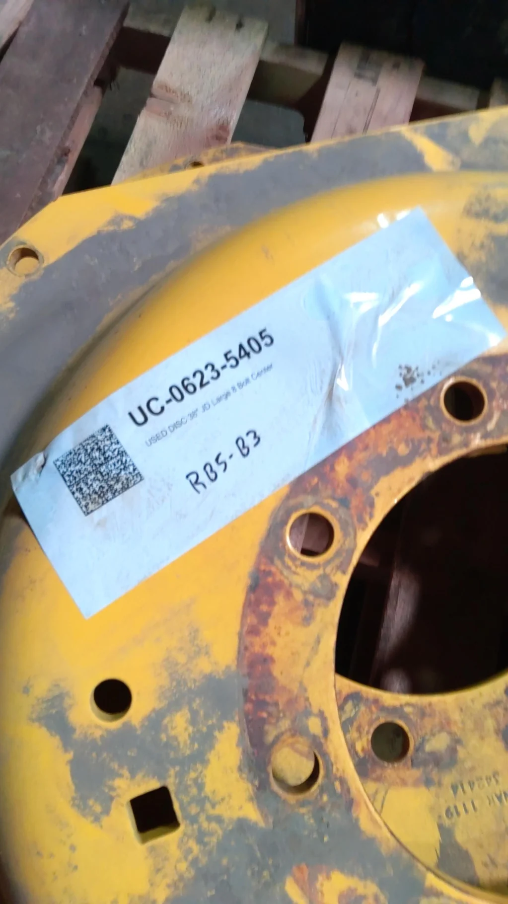 USED DISC 38" JD Large 8 Bolt Center image 2