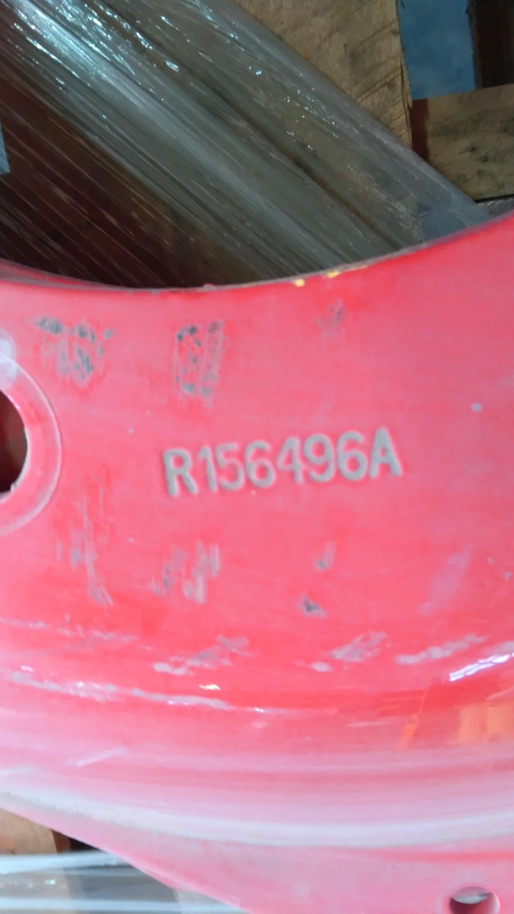 USED DISC 34" Fendt Red 10 Bolt Waffle Center (16-29.25) 8.25" BSGood Condition image 2
