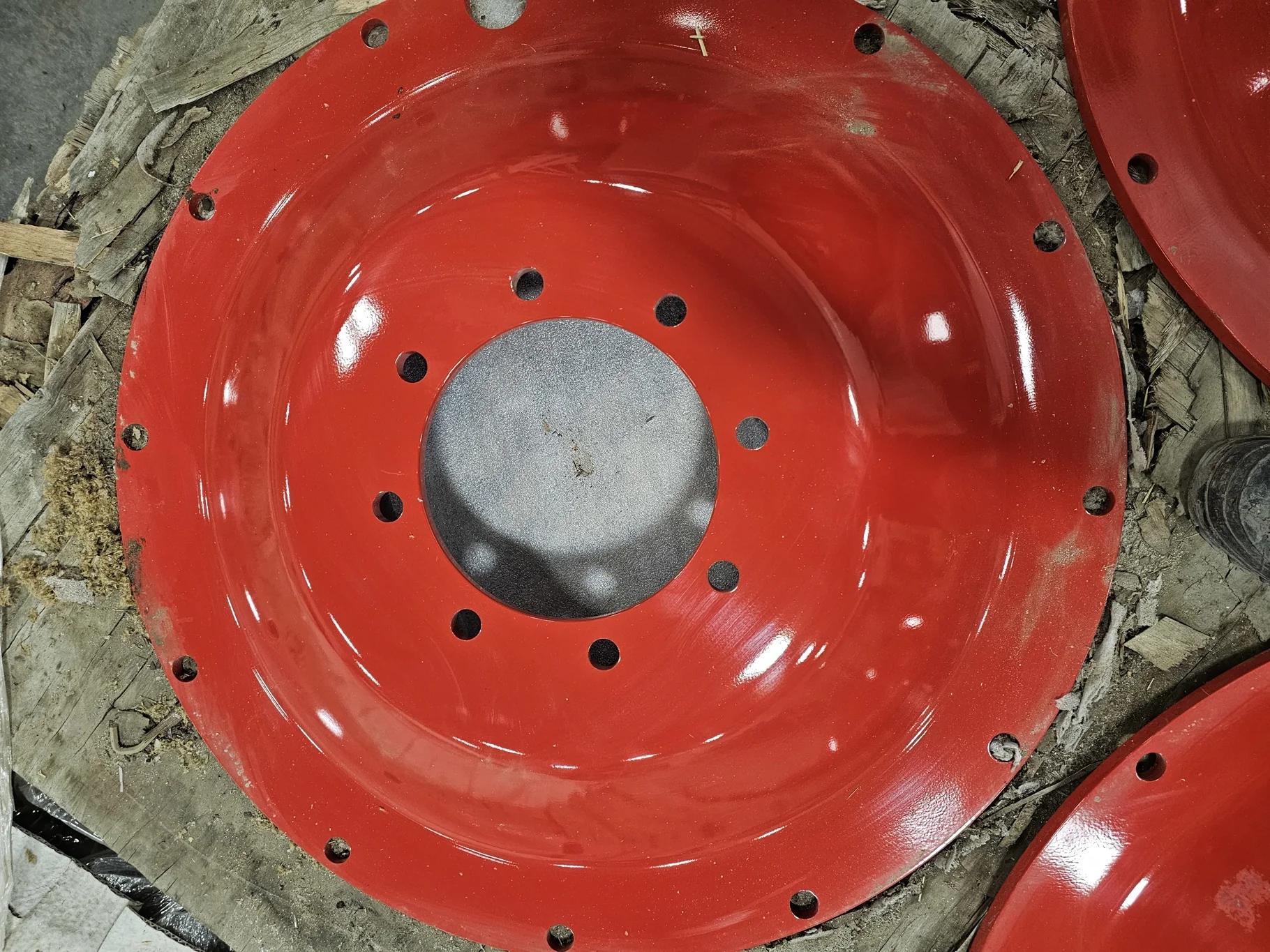 USED DISC 38" Fendt Red 8 Bolt Stub Disc center (8-10.75-8.75) (scratches) image 4