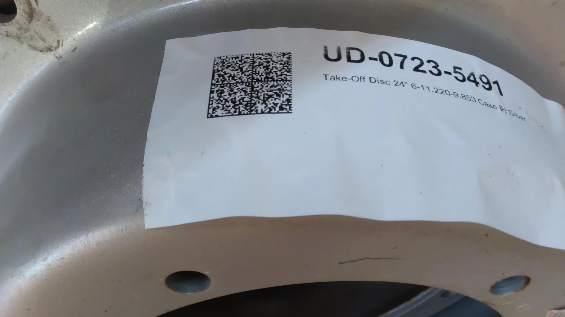 Take-Off Disc 24" 6-11.220-9.853 Case IH Silver image 2