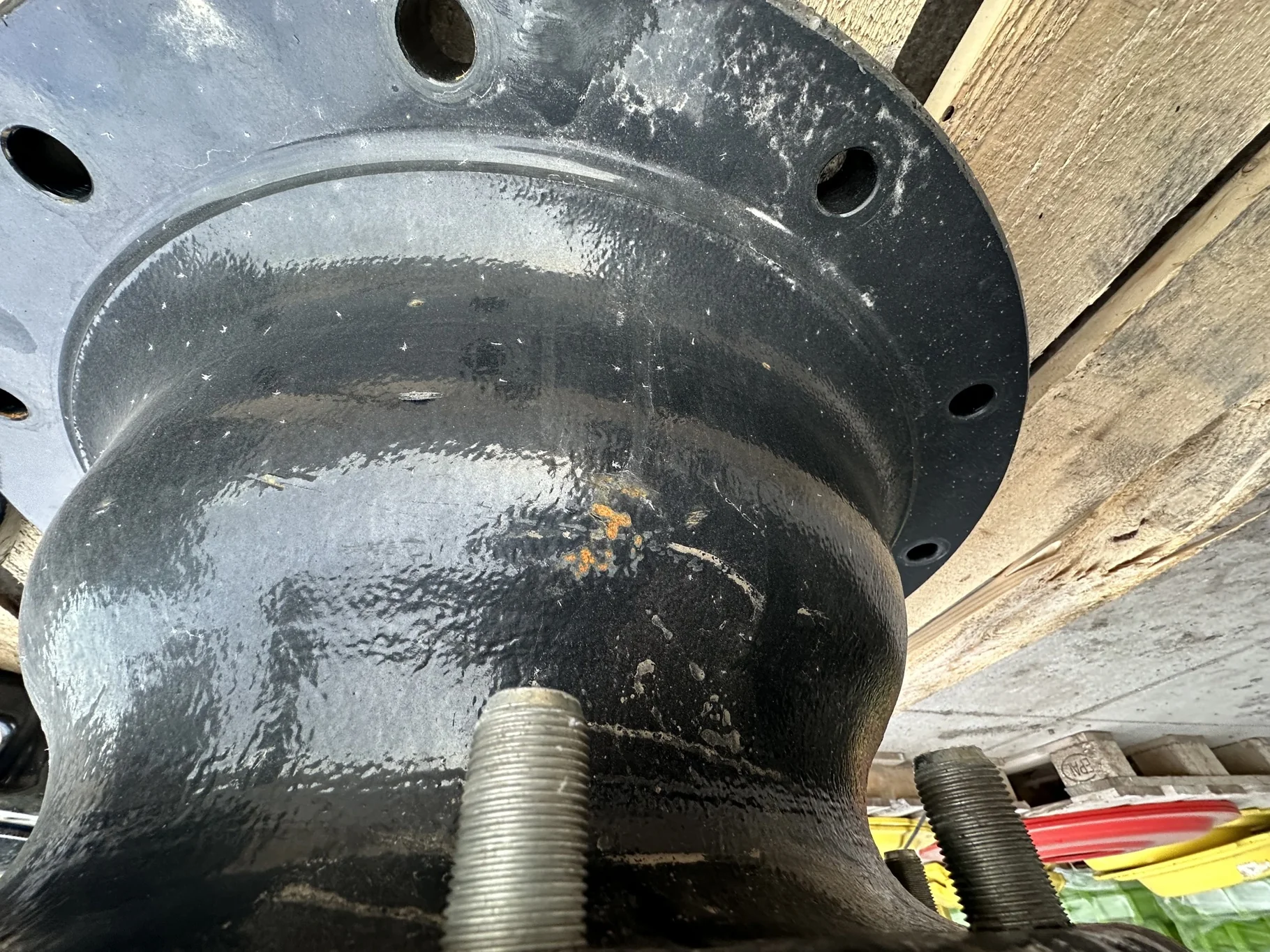 Take Off 15.50"OEM Black 12-Bolt Hub Extension (FRONT) w/Hardware (19.75" Diameter Pipe & M22-2.5P T image 5
