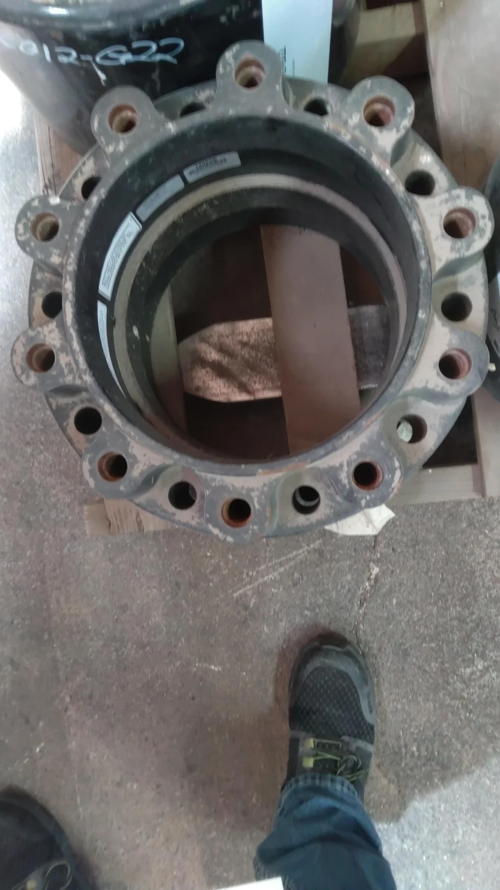 Used Agco 5" 10 Bolt Hub Extension (10-13.189-11.07) W/Hdw for Agco OE Hub/  _x000D_
Hub Ext (14682B