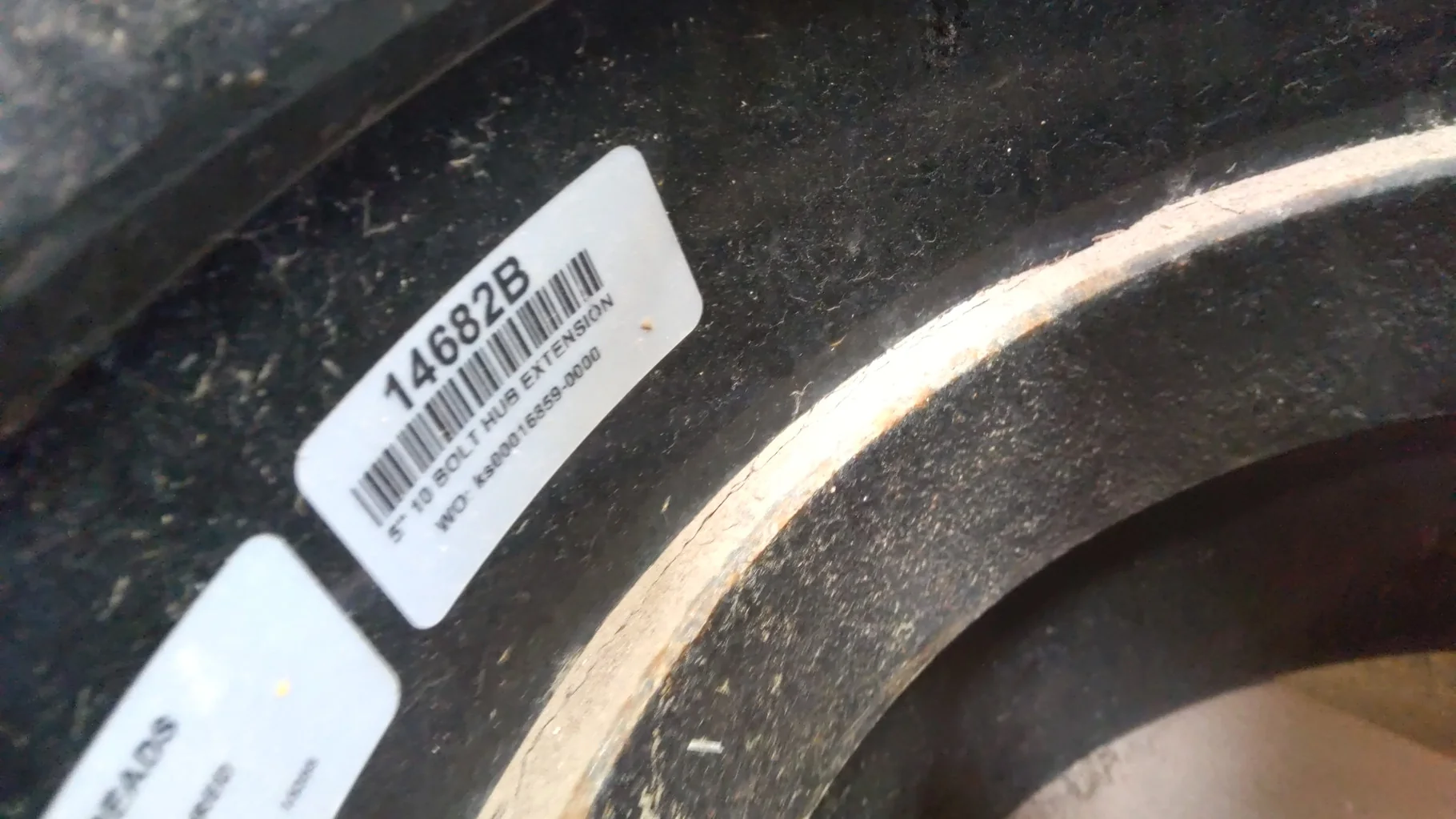 Used Agco 5" 10 Bolt Hub Extension (10-13.189-11.07) W/Hdw for Agco OE Hub/  _x000D_
Hub Ext (14682B image 3