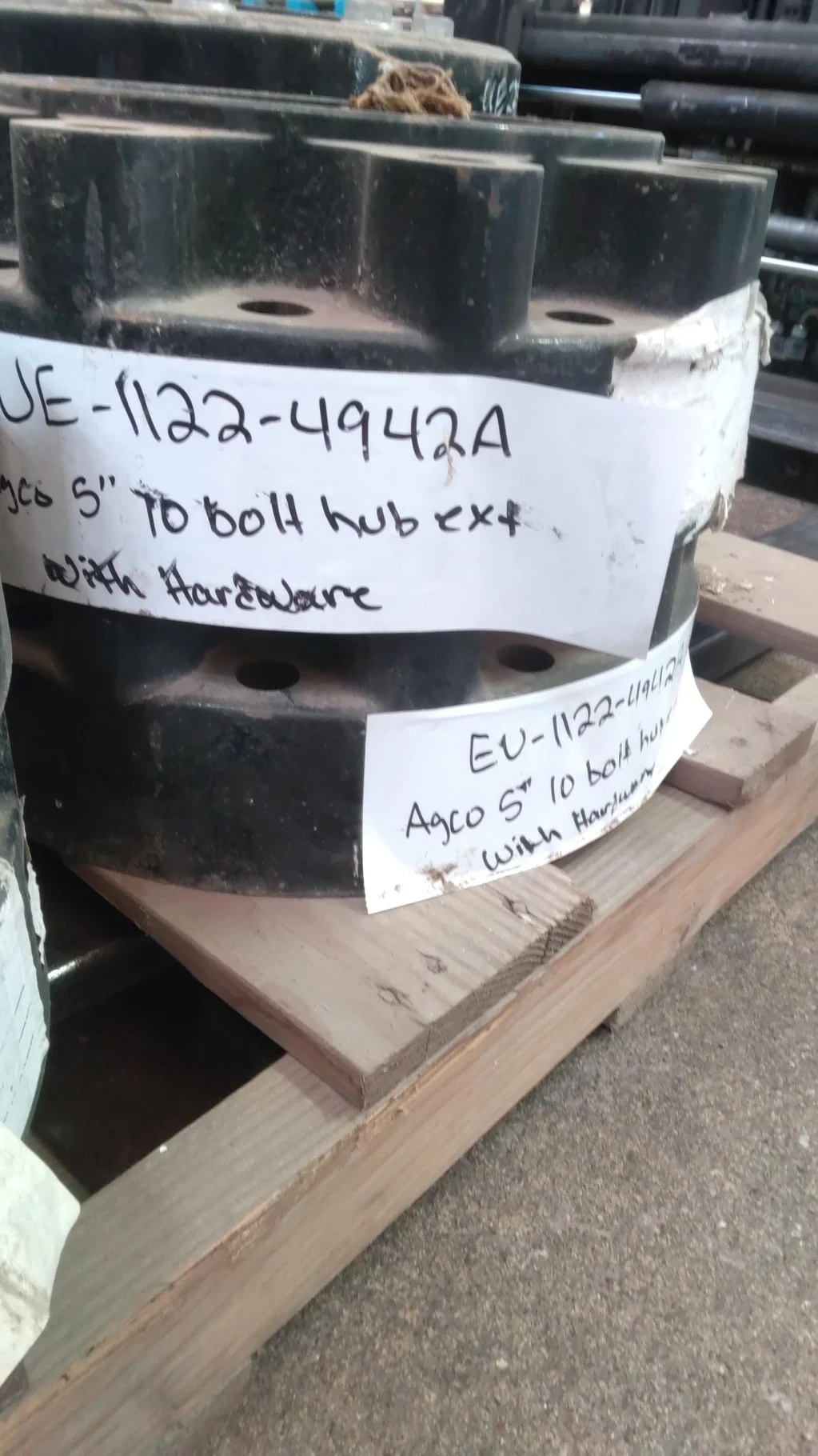 Used Agco 5" 10 Bolt Hub Extension (10-13.189-11.07) W/Hdw for Agco OE Hub/  _x000D_
Hub Ext (14682B image 5