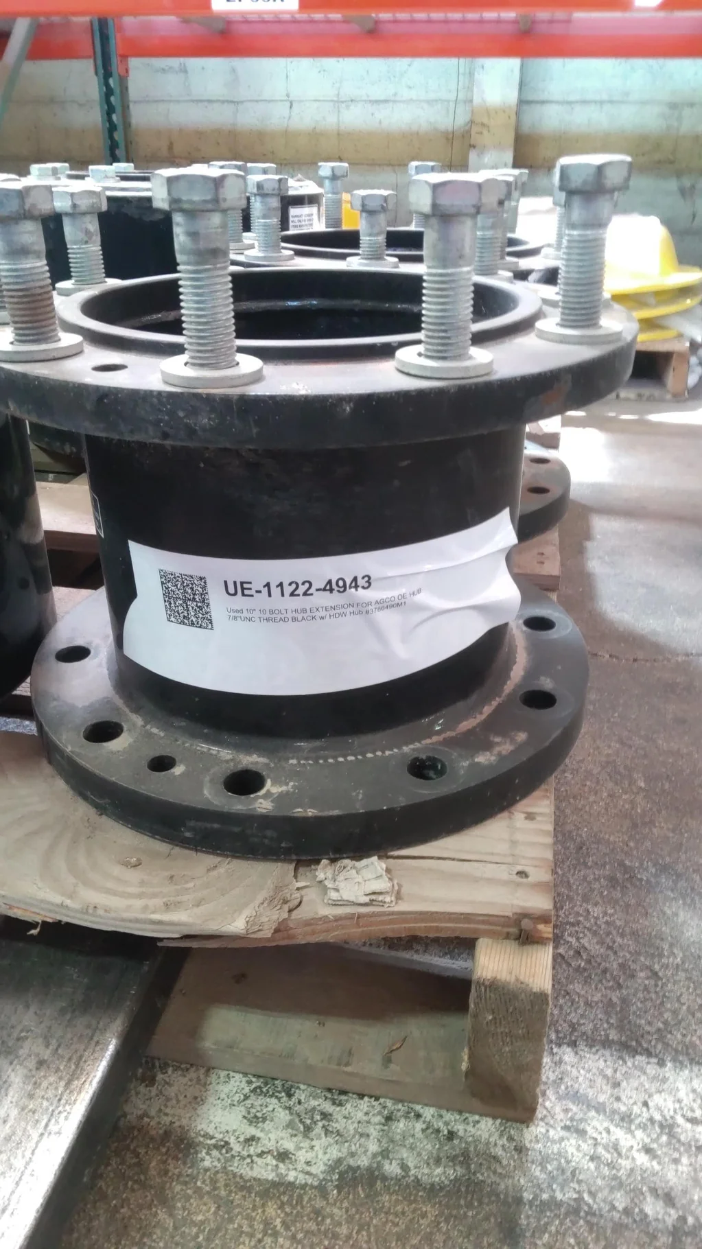 Used Agco Black 5" Hub Ext. 10 Bolt Without Hardware