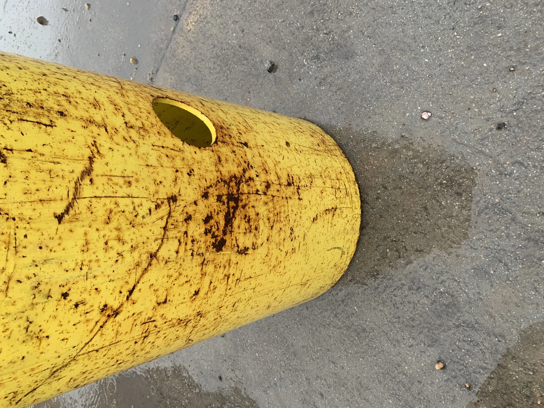 Used 80% John Deere Yellow 36" Front Dual Ext.12 Bolt - Fair Condition _x000D_
(Rust Spots, Faded Pa image 3