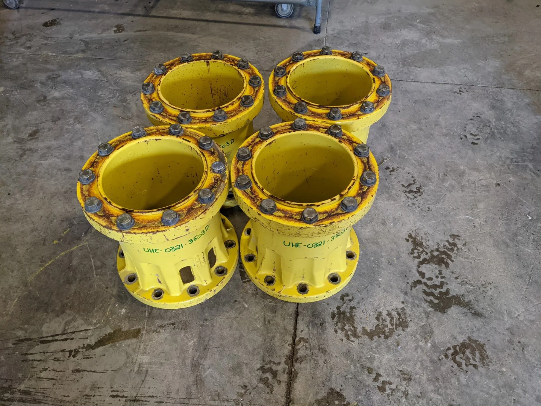 Used 15" JD 10 Bolt Hub Extensions with Hardware