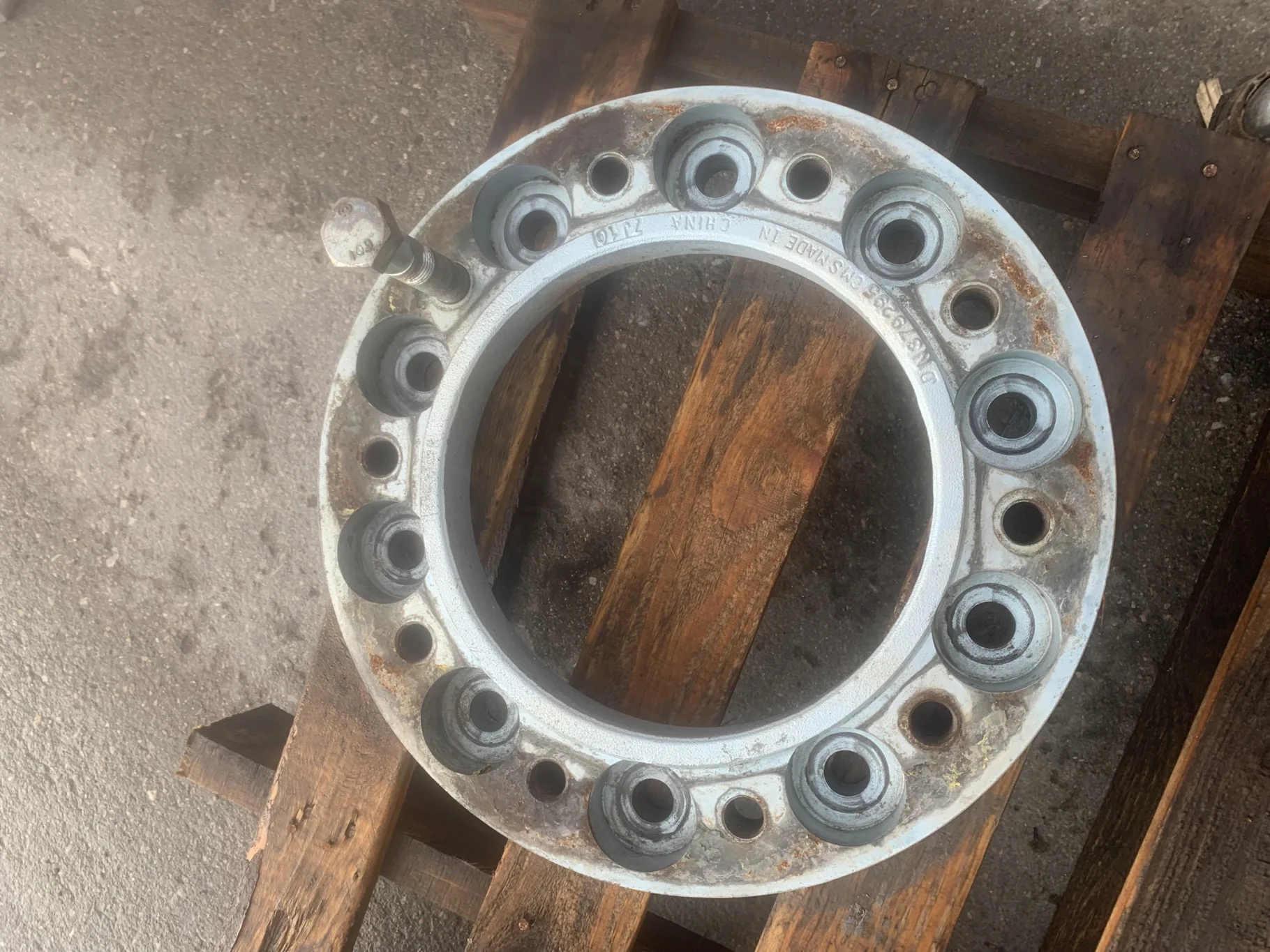 Used 2" 10 Bolt (20mm) Spacer Ring (coarse thread) no hardware
