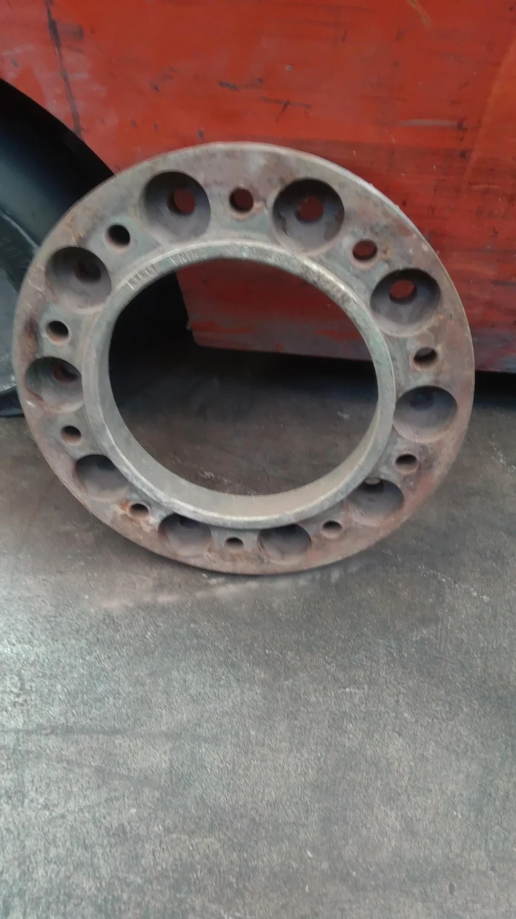 Used 2" 10 Bolt John Deere Yellow Spacer (NO HARDWARE) image 3