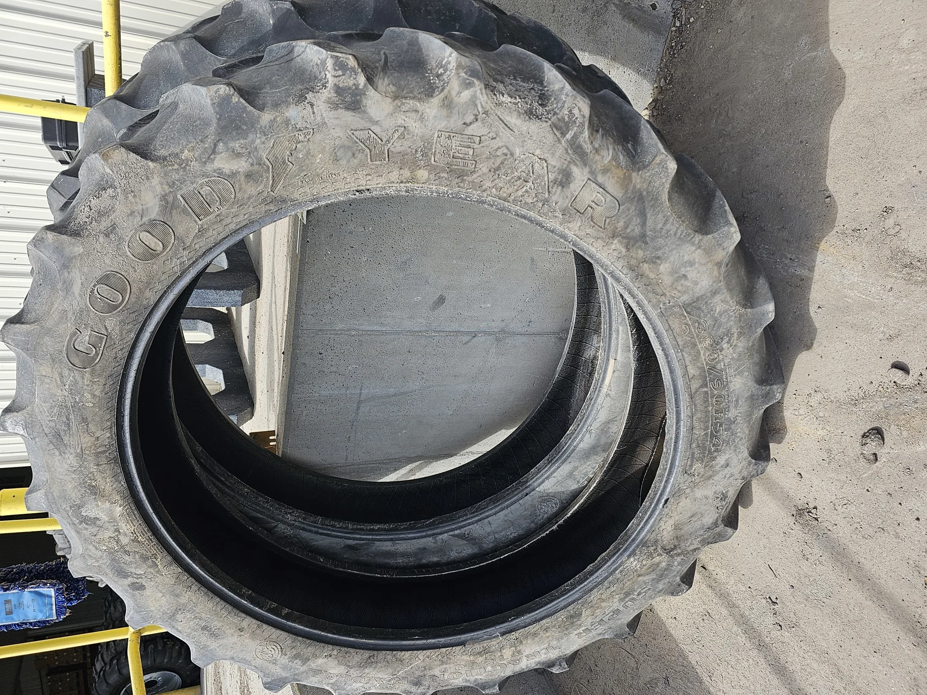 Used 45% 380/90R54 Goodyear Optitrac 152D R-1W TL - Good Condition